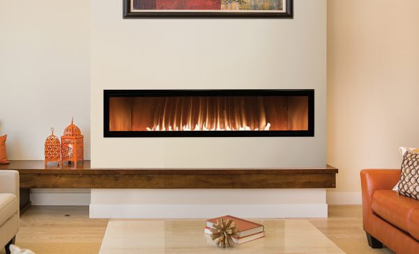Modern Linear Fireplace