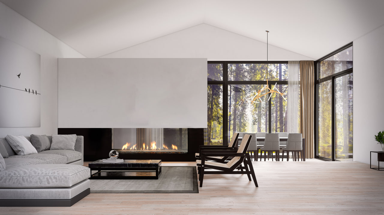 See-Through Fireplace